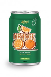 330ml carbonated orange drink low sugar